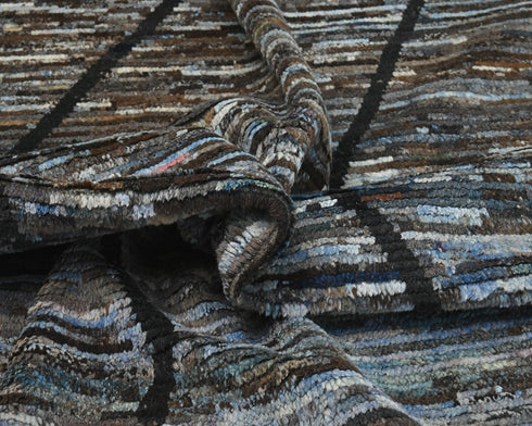 10x14 Moroccan Multicolor Hand Woven Wool Area Rug